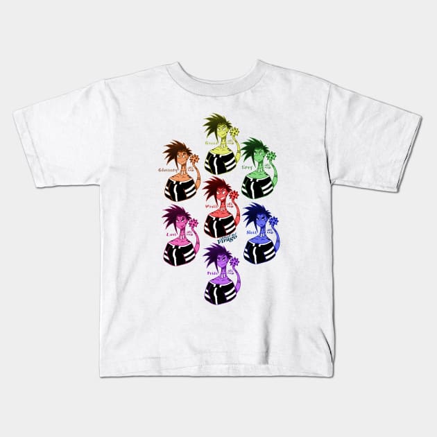 Sin Viragos Kids T-Shirt by TeeJay93